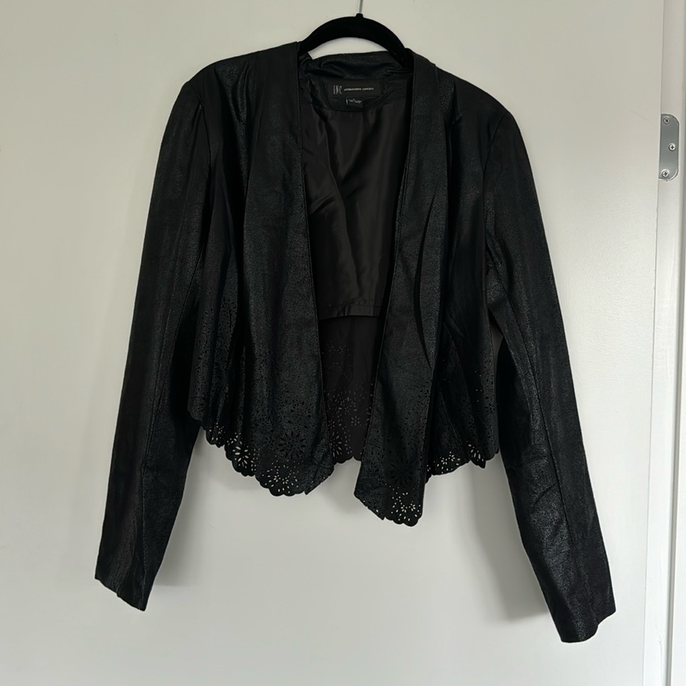 INC cropped open jacket size L
